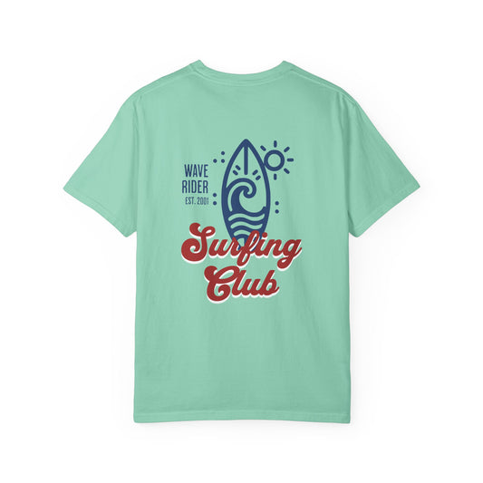 Wave Rider Surfing Club T-Shirt, Casual Unisex Tee, Beachwear, Surfing Gift, Summer Style, Outdoor Fun - Ocean Lover Apparel, Beach Life