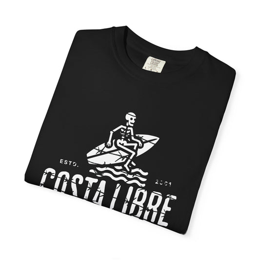 Costa Libre T-Shirt - Costa Libre, Unisex Garment-Dyed Tee, Beach Life Apparel, Summer Surfing Wear, Retro Surfing Gift