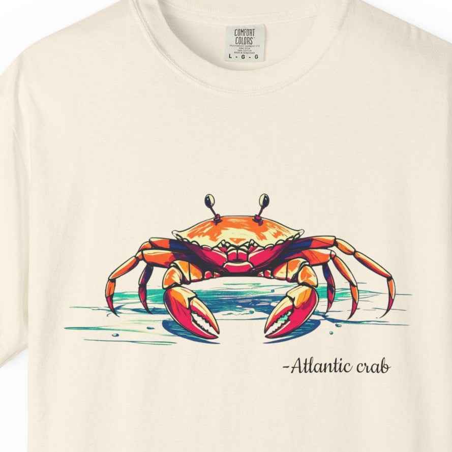 Atlantic Crab Graphic T-Shirt, 100% Ring-Spun Garment-Dyed Cotton
