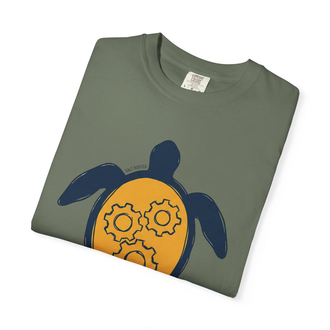 Sea Turtle Gear Graphic T-Shirt | Coastal Garment-Dyed Tee