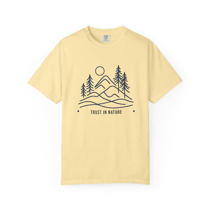 Nature Inspired Unisex T-Shirt, Trust in Nature Graphic Tee, Eco-Friendly Apparel, Outdoor Adventure Shirt, Gift for Nature Lovers