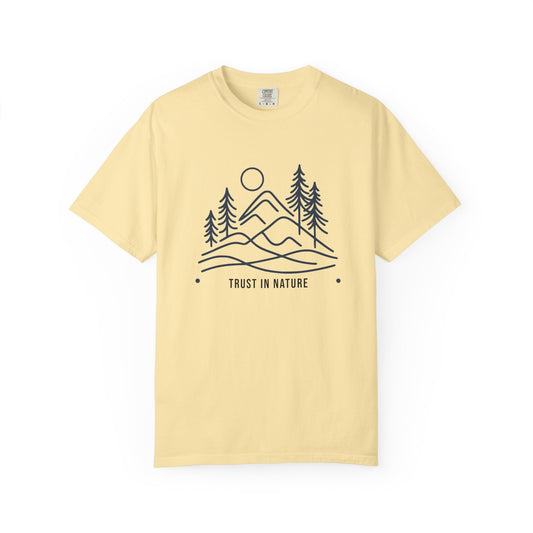 Nature Inspired Unisex T-Shirt, Trust in Nature Graphic Tee, Eco-Friendly Apparel, Outdoor Adventure Shirt, Gift for Nature Lovers
