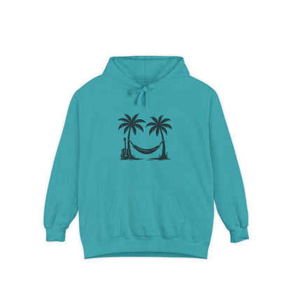 Tropical Vibes Hoodie with Palm Trees & Guitar | Unisex Garment-Dyed Hoodie Perfect for Beach Days, Vacations, Summer Parties, Gift [...]