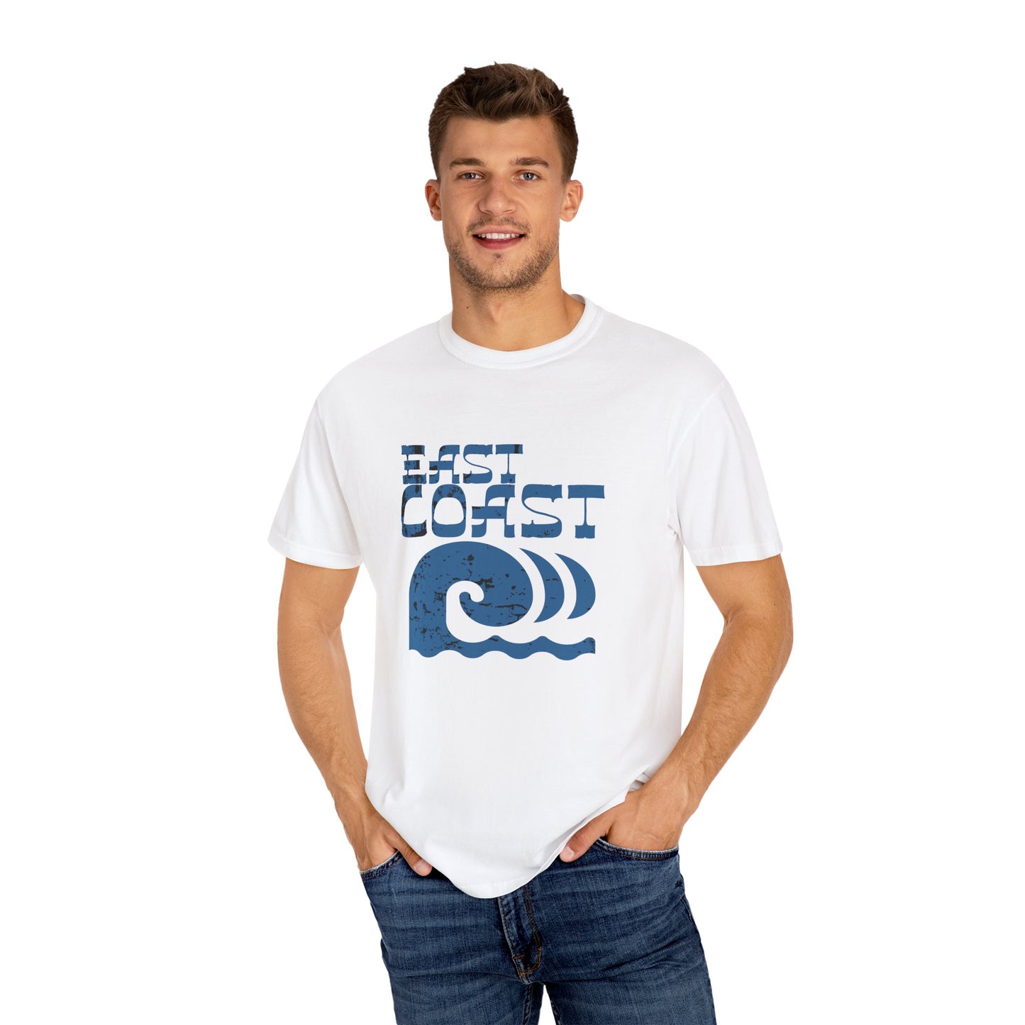 East Coast Wave T-Shirt, Beach Apparel, Unisex Summer Shirt, Casual Gift, Coastal Vibe Tee, Vacation Wear