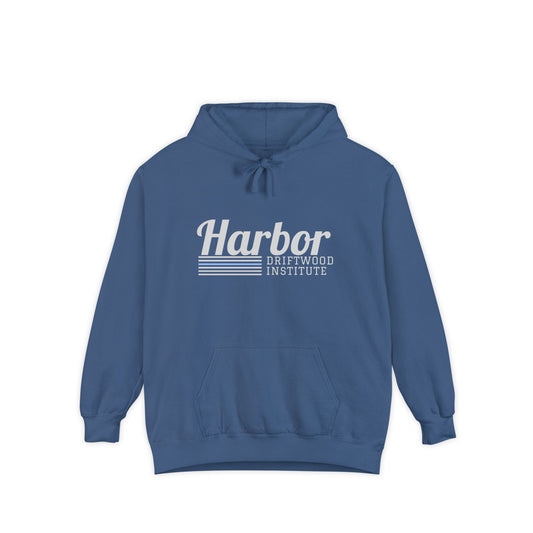 Driftwood Harbor, Cozy Garment-Dyed Hoodie for Relaxed Vibes | Perfect for Gift Giving, Casual Wear, Outdoor Adventures, and Coastal Living