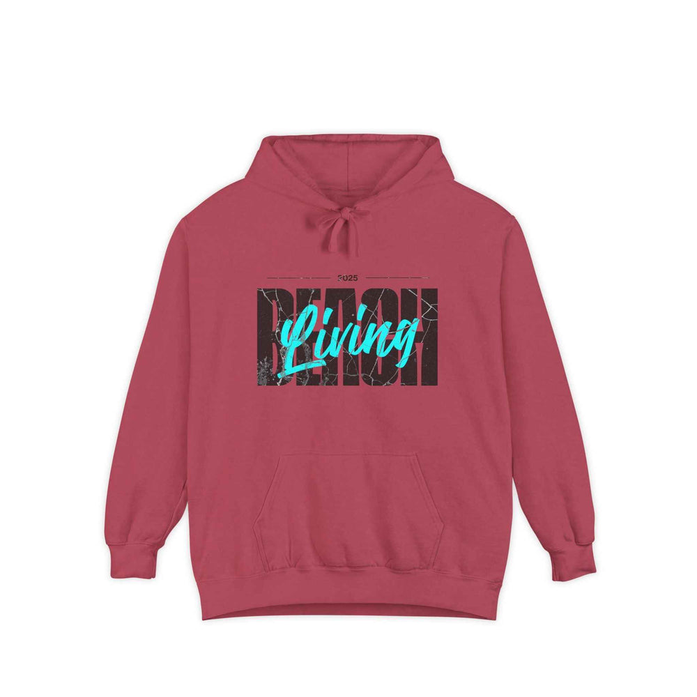 Beach Living Retro, Garment-Dyed Unisex Hoodie