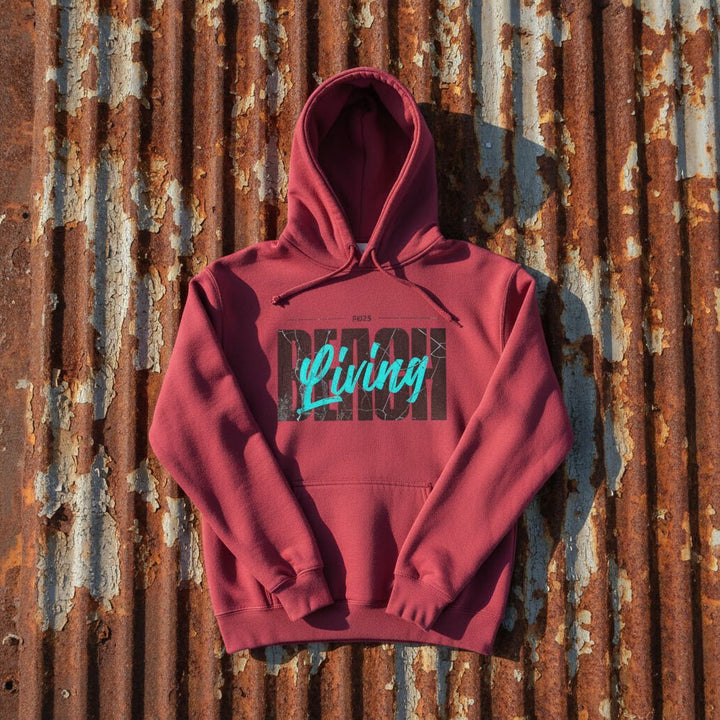 Beach Living Retro, Garment-Dyed Unisex Hoodie