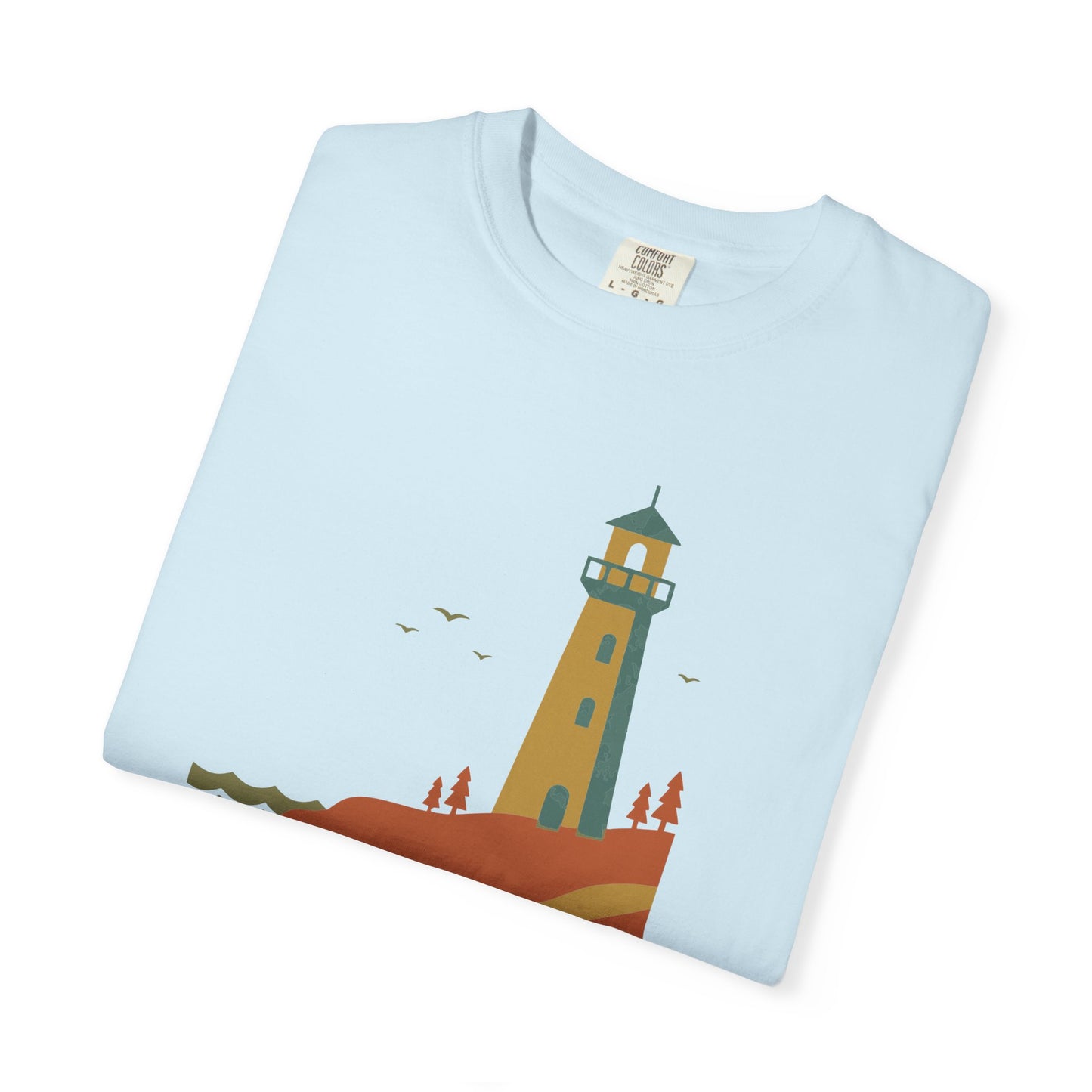 Coastal Guides Lighthouse Park Maine Graphic T-Shirt - Vintage Beach Nautical Tee