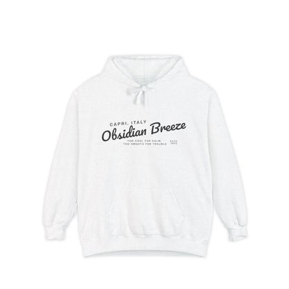 Obsidian Breeze Garment-Dyed Hoodie, Hoodie for Everyday Wear, Gift for Friends, Summer and Winter Essential