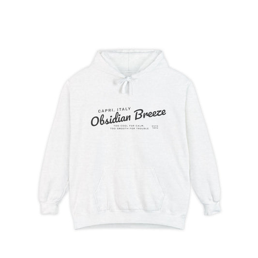 Obsidian Breeze Garment-Dyed Hoodie, Hoodie for Everyday Wear, Gift for Friends, Summer and Winter Essential