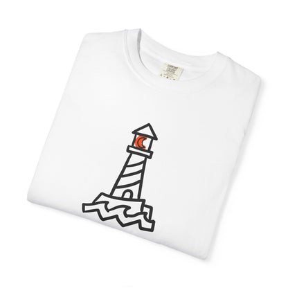 Lighthouse "Coastal Calm" Graphic T-Shirt, Summer Fashion Beach Tee