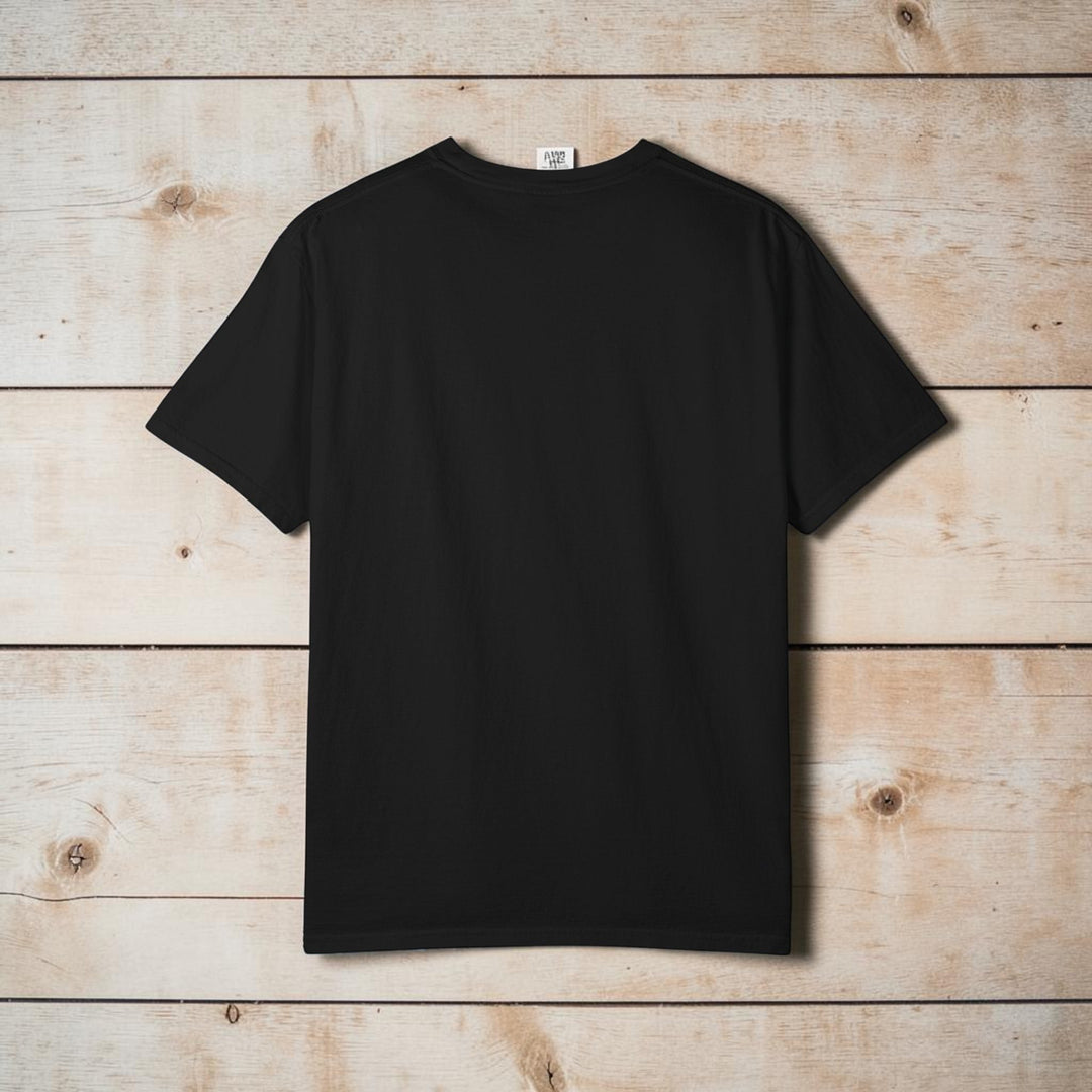 Guitar Palm Tree Graphic Art T‑Shirt - Five Tides Coastal Provisions Beach Vibe Cotton Tee - FIVE TIDES APPAREL