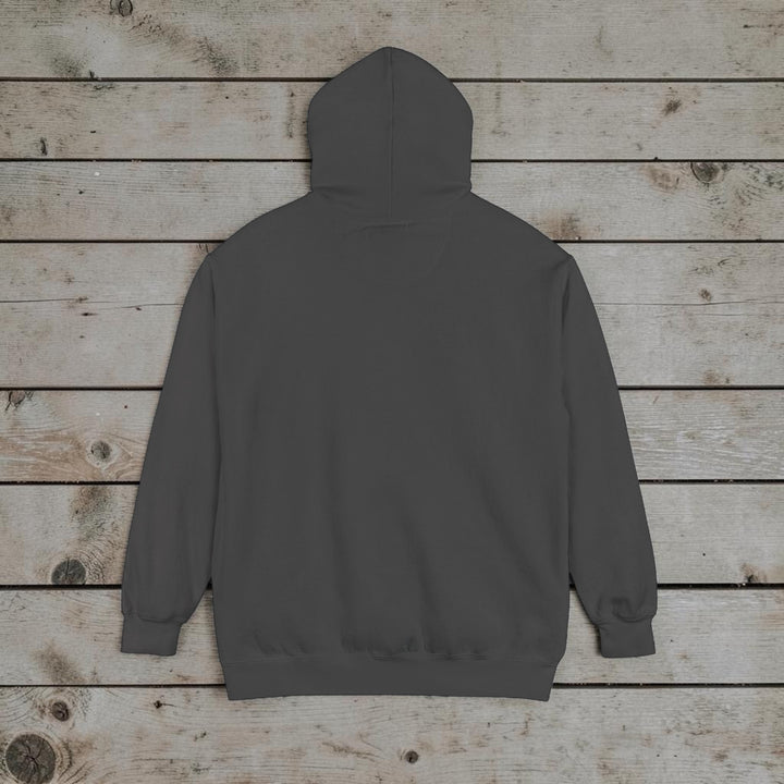 Moon Phases Vibes Garment-Dyed Hoodie — Lunar Graphic Pullover