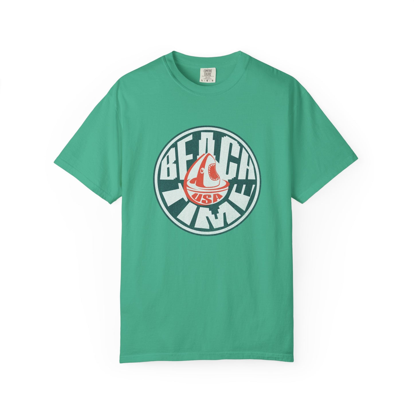 Beach Time USA Garment-Dyed T-Shirt, 100% Ring-Spun Cotton