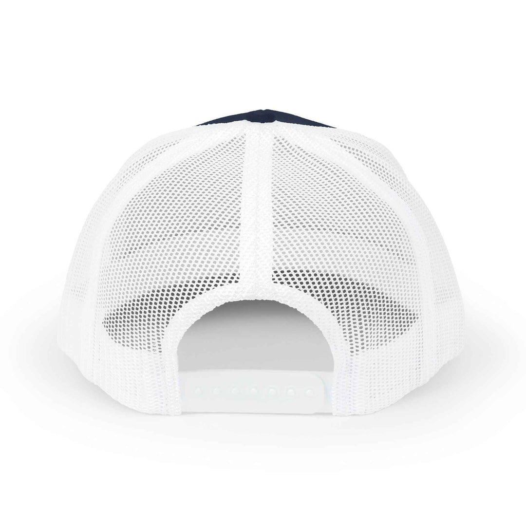 Salty Wave Snapback Trucker Cap — Beachy Retro Embroidered Beach Hat