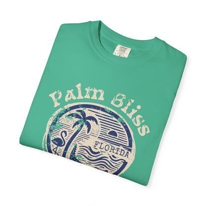 Palm Bliss Wildlife Graphic Tee, Fun Casual Shirt, Florida Palm Bliss Art, Summer Outfit, Beach Vacation Wear, Gift for Nature Lovers