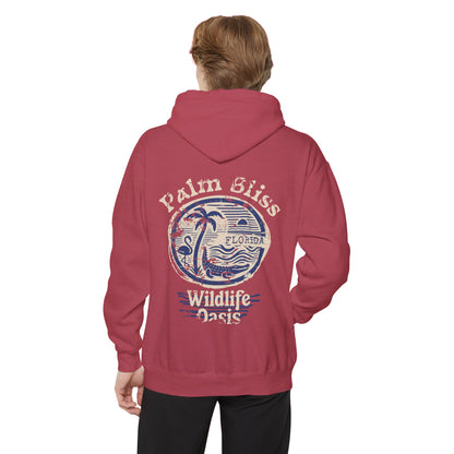 Palm Bliss Cozy Hoodie - Palm Bliss Design, Unisex Casual Pullover, Perfect for Nature Lovers, Gift for Outdoor Enthusiasts, Travel