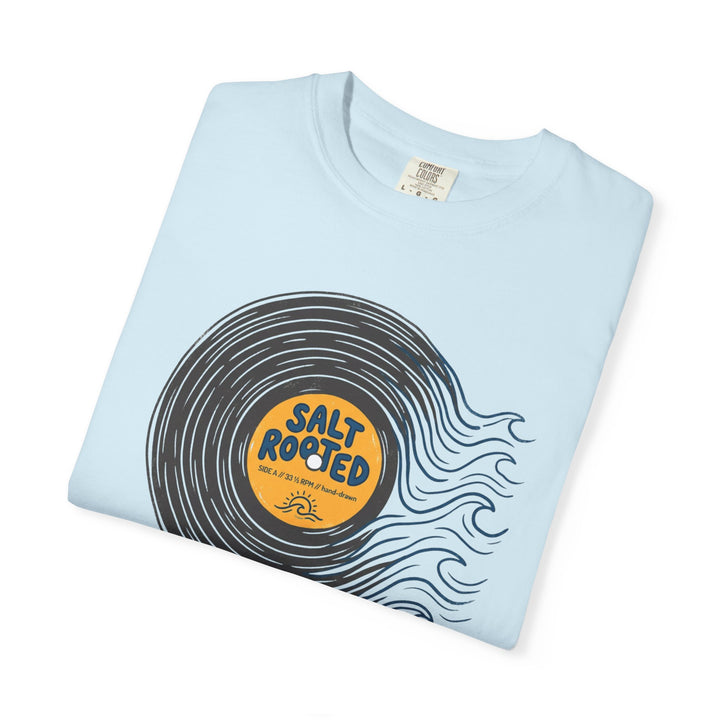 Salt Rooted Vinyl Record T-Shirt — Retro Surf Music Graphic Tee