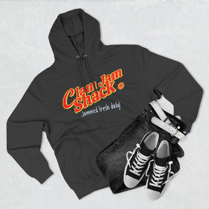 Clam Jam Shack Fleece Hoodie - Perfect for Casual Days, Ideal Gift for Clam Lovers, Versatile for All Seasons, Trendy Streetwear