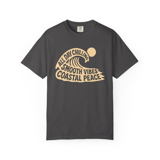 Coastal Vibes T-Shirt - Relaxed Beachy Tee, Unisex Summer Shirt, Chill Wave Tee, Perfect for Vacations, Gift for Ocean Lovers