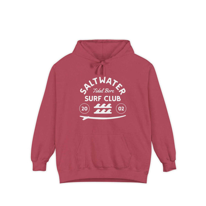 Saltwater Tidal Bore Surf Club, Garment-Dyed Unisex Hoodie