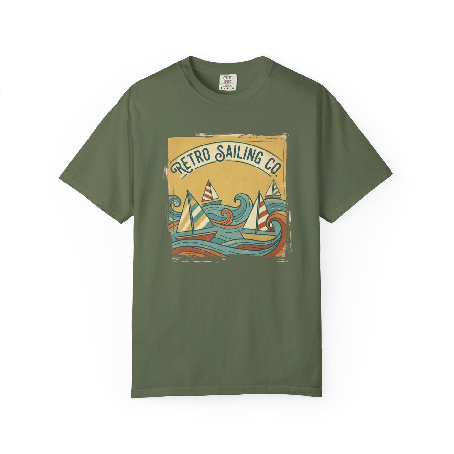 Retro Sailing Ocean T-Shirt - Retro Sailing Co. Vintage Nautical Beach Tee