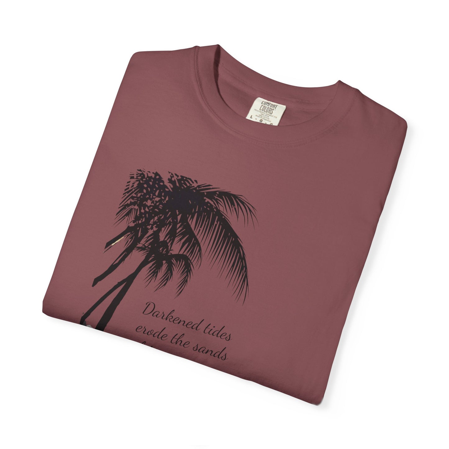 Darkened Tropical Scene, Unisex Relaxed Fit Tee, Beach Lover Gift, Nature Inspired Apparel, Summer Vibes Casual Wear, Gift [...]