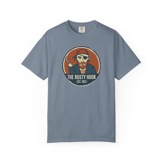 Rusty Hook Vintage Pirate T-shirt - The Rusty Hook Est. 1923 Summer Graphic Tee