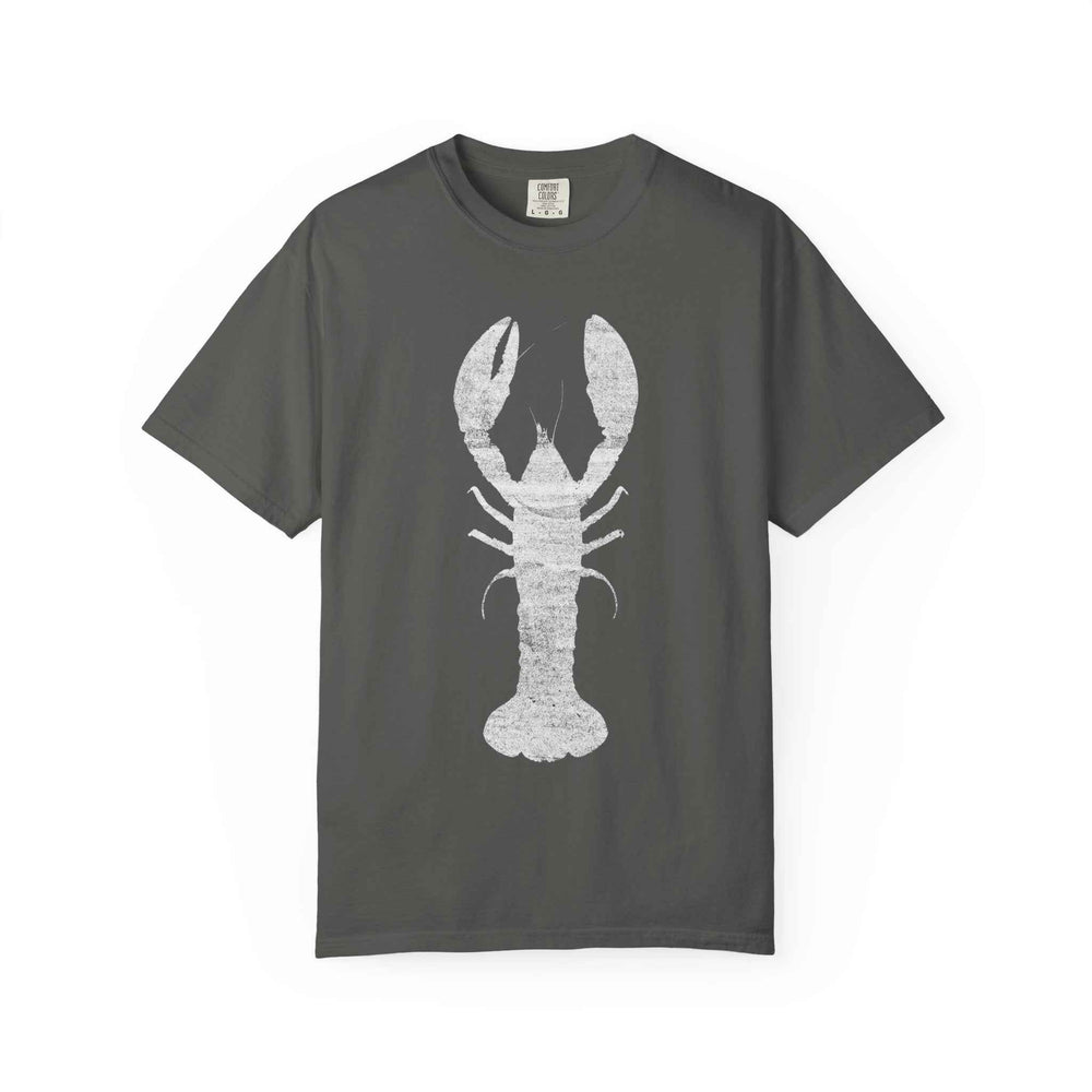 Vintage Wood Faded Lobster Graphic T-Shirt, 100% Ring-Spun Garment-Dyed Cotton