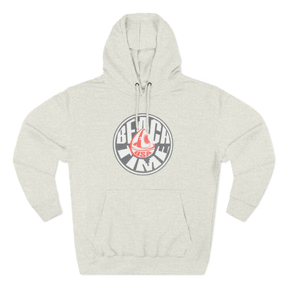 Sun Faded Beach Time Fleece Hoodie - Cozy Casual Wear for Beach Lovers, Perfect for Summer, Gift Idea, Unisex Hoodie, Everyday Comfort