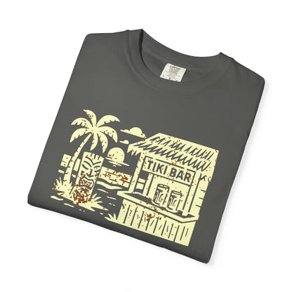 Tiki Bar T-Shirt, Vintage Beach Tee, Unisex Summer Wear, Vacation Gift, Tropical Apparel, Casual Style