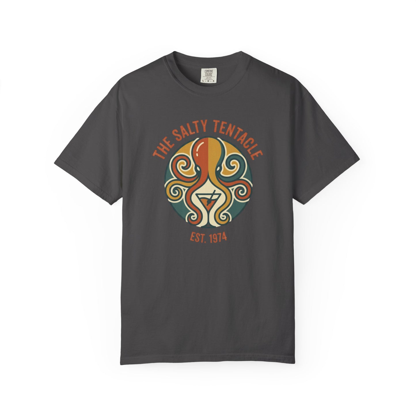 The Salty Tentacle Bar Retro Octopus T-Shirt - Beachy Summer Vintage Surf Tee