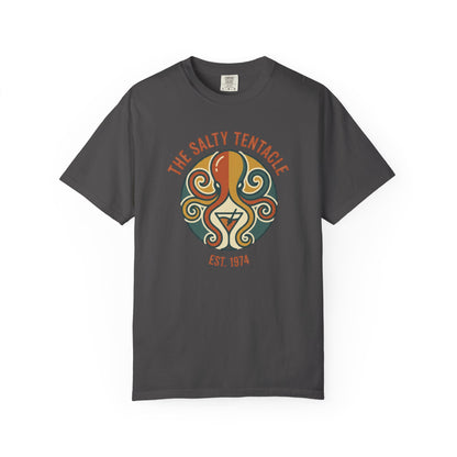 The Salty Tentacle Bar Retro Octopus T-Shirt - Beachy Summer Vintage Surf Tee