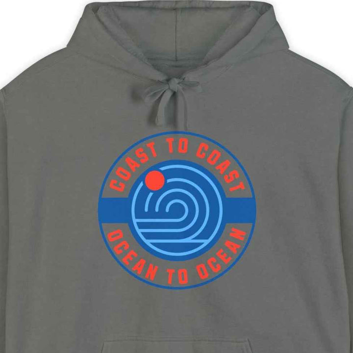 Coast to Coast, Garment-Dyed Unisex Hoodie