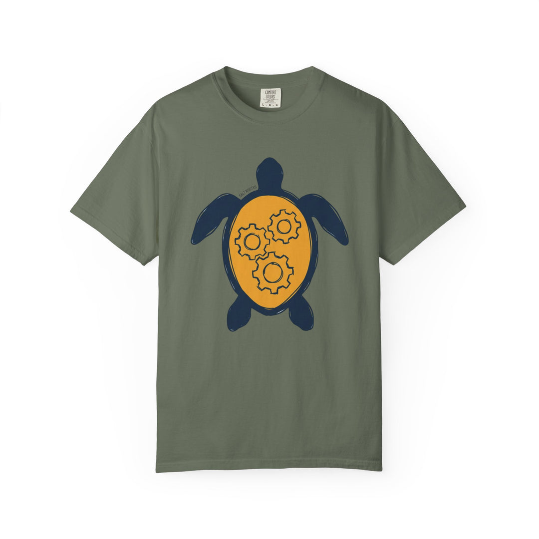 Sea Turtle Gear Graphic T-Shirt | Coastal Garment-Dyed Tee