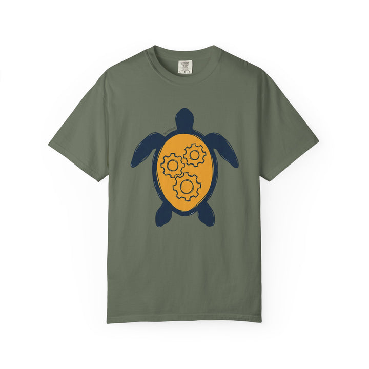 Sea Turtle Gear Graphic T-Shirt | Coastal Garment-Dyed Tee