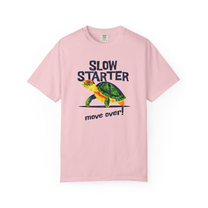 Slow Starter Turtle T-shirt, 100% Ring-Spun Garment-Dyed Cotton