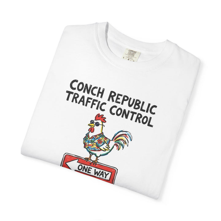 Conch Republic Traffic Control T-Shirt — Rooster One Way Beach Tee