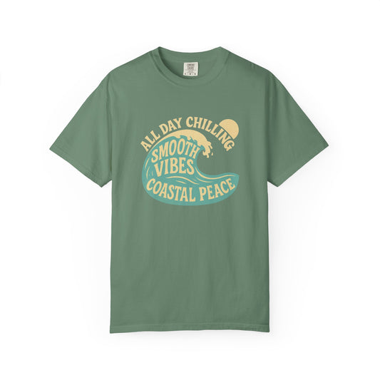 Coastal Vibes T-Shirt - All Day Chilling, Beachwear, Summer Style, Gift for Him/Her, Casual Tee