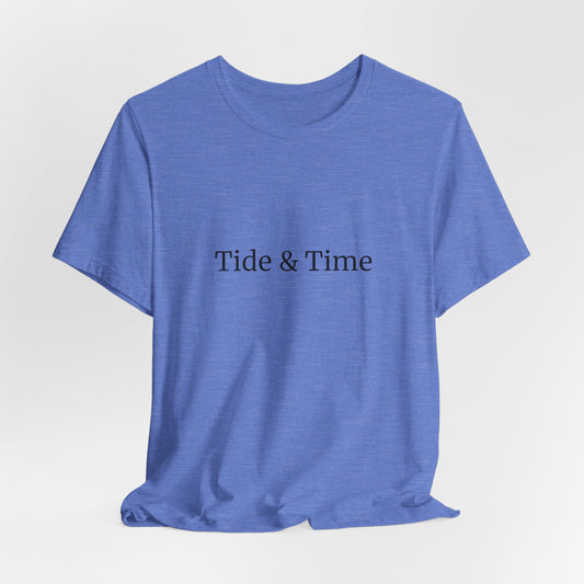 Tide Sand Time Unisex Beachwear Tee, Gift for Travelers, Vacation Outfit, Trending Store, Summer T-Shirt, Comfy T-Shirt, Cool Tee