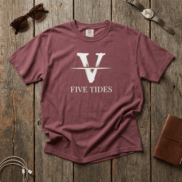 Maroon t-shirt with &