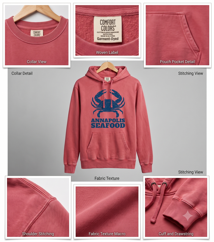 Gloucester Seabird Skull Sweatshirt | Garment-Dyed Coastal Graphic Pullover