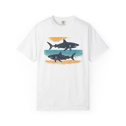 Shark-Inspired Unisex T-Shirt, Ocean T-Shirt, Beach Lover Gift, Summer Vibes Tee, Relaxed Fit Graphic Shirt