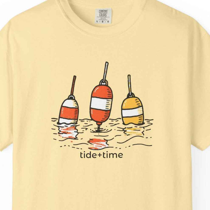 Beach Buoy Graphic Summer T-Shirt - Casual Coastal Beach Style Tee