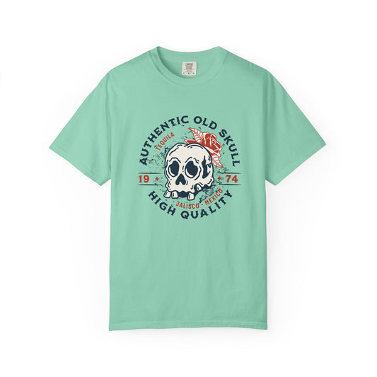 Skull Tequila T-Shirt, Vintage Fashion Tee, Unisex Summer Shirt, Casual Wear Gift, Cool Style for Occasions