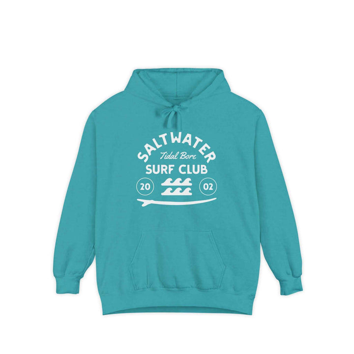 Saltwater Tidal Bore Surf Club, Garment-Dyed Unisex Hoodie
