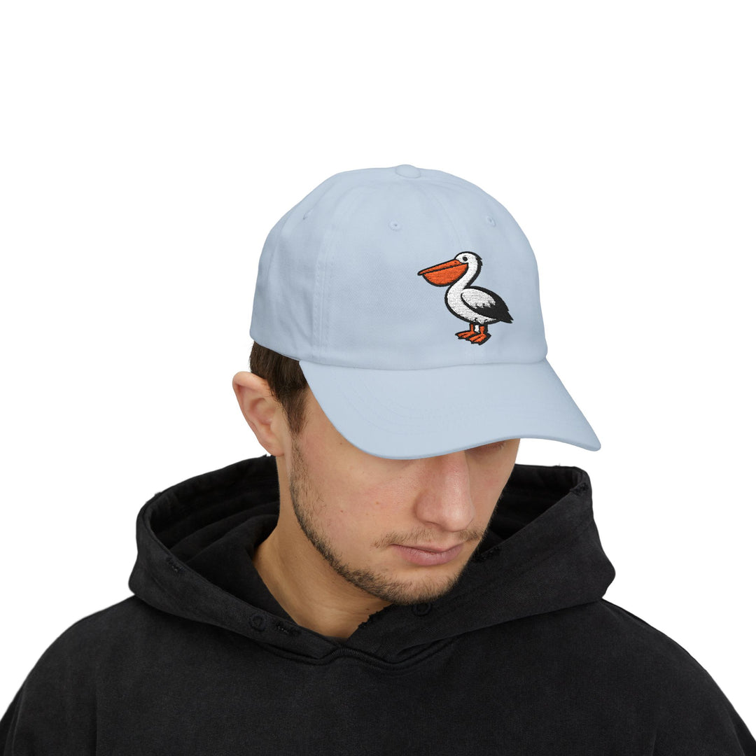 Pelican Beach Dad Cap | Embroidered Coastal Bird Hat
