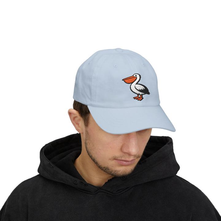 Pelican Beach Dad Cap | Embroidered Coastal Bird Hat