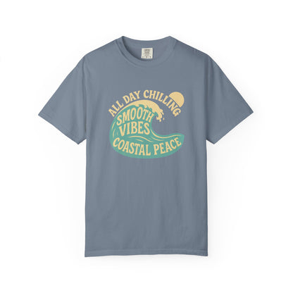 Coastal Vibes T-Shirt - All Day Chilling, Beachwear, Summer Style, Gift for Him/Her, Casual Tee