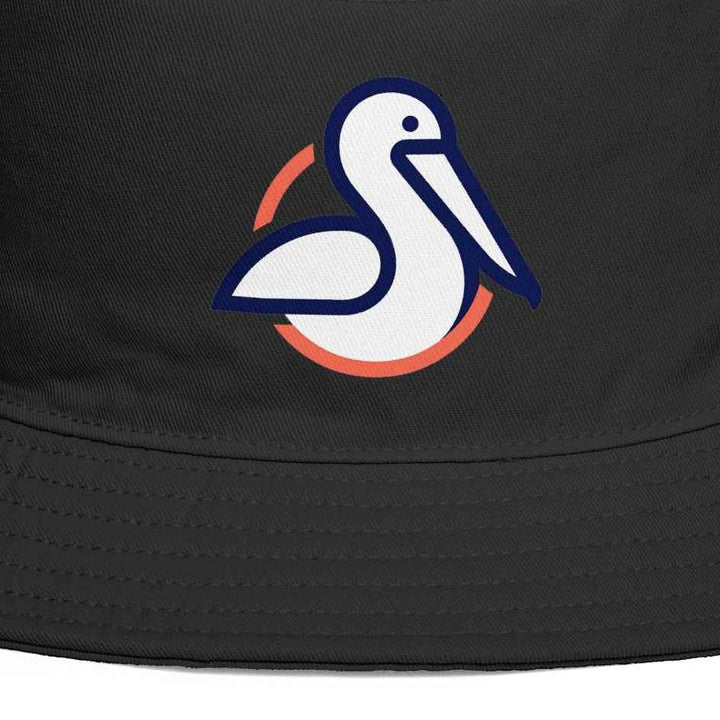Pelican Circle Bucket Hat - Coastal Wildlife Summer Hat